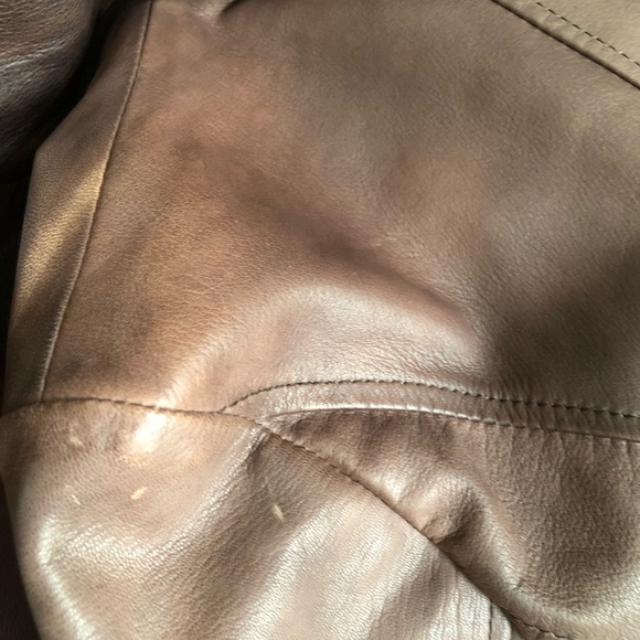 Ruggier 1969 taupe leather jacket 42 - Picture 3 of 6